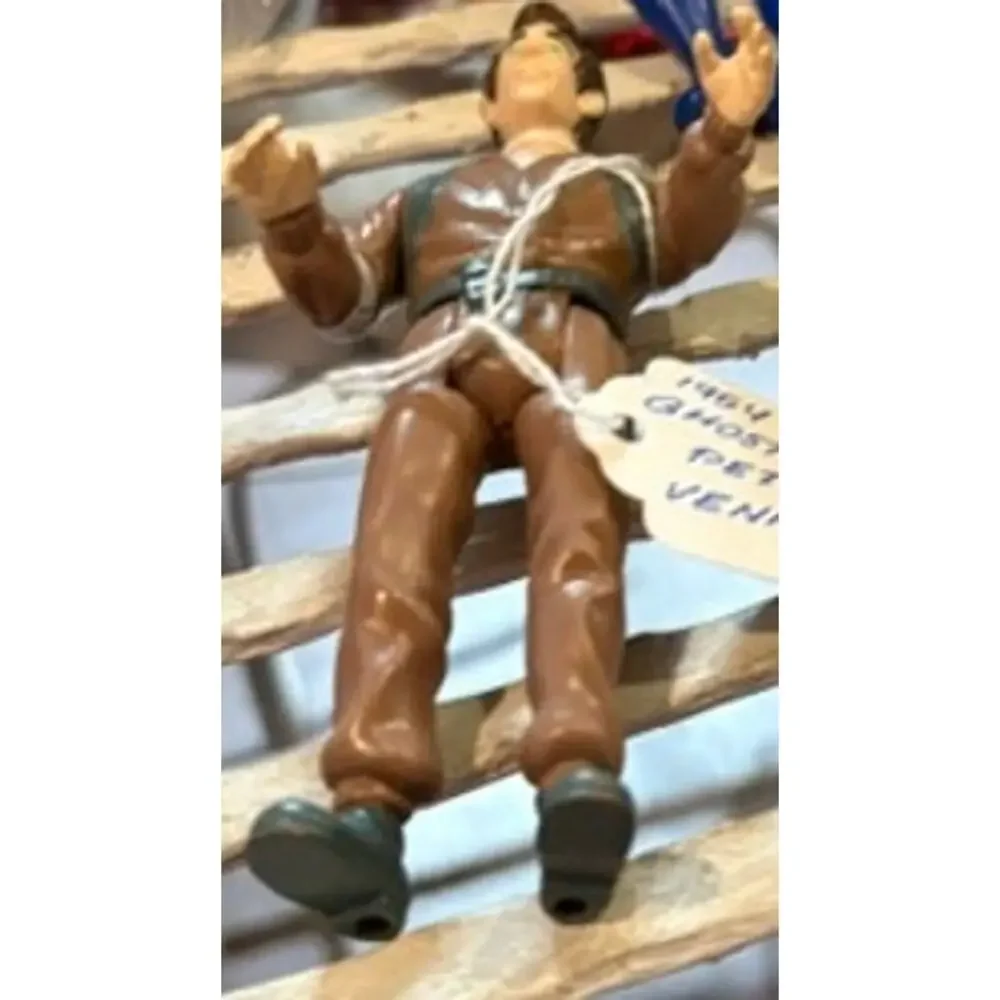 Vintage 1986 Kenner The Real Ghostbusters Peter Venkman Action Figure 1984 Stamp